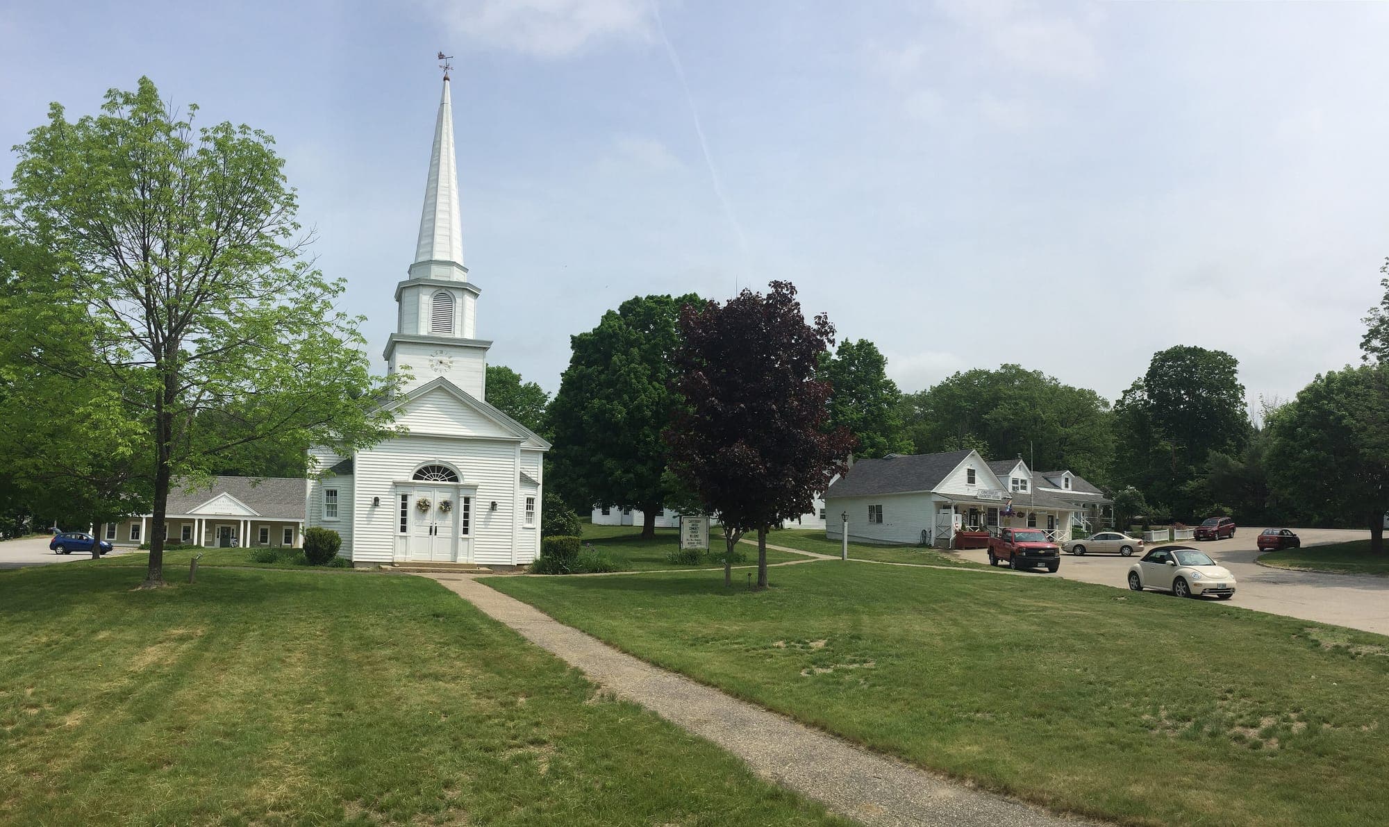 Town center of Canterbury, New Hampshire